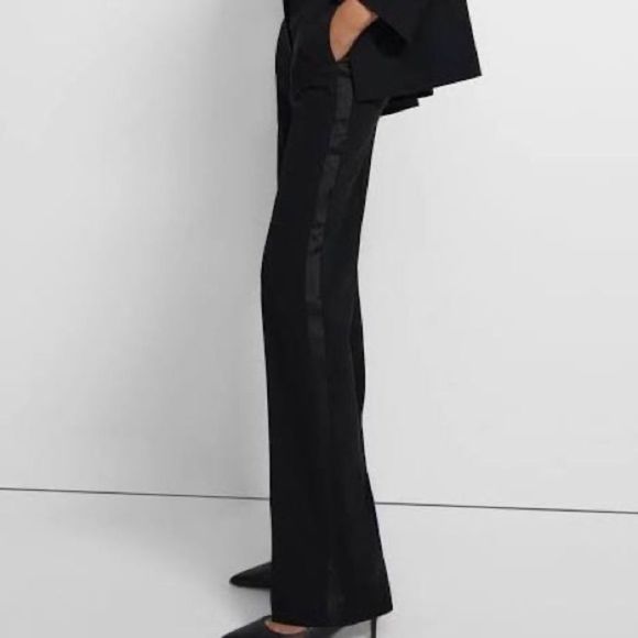 GUCCI Black Y2K Low Rise Wool/Silk Stretch Tuxedo Pants IT 44/ US 8 - Picture 1 of 13